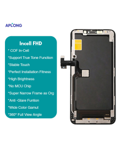 LCD za IPhone 11 Pro Max + touch screen crni APLONG (Incell - FHD) - E343