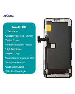 LCD za IPhone 11 Pro + touch screen crni APLONG (Incell - FHD) - E342