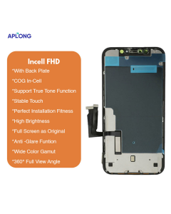 LCD za IPhone XR + touch screen crni APLONG (Incell - FHD)