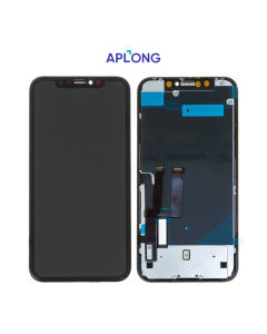 LCD za IPhone XR + touch screen crni APLONG (FOG)(MOGUCE SKIDANJE CIPA)OEM KVALITET - E1667