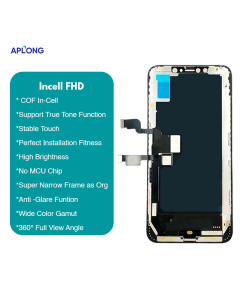 LCD za IPhone XS Max + touch screen crni APLONG (Incell - FHD) - E341