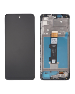 LCD za Motorola Moto E40 + touch screen crni WITH FRAME FULL ORG (China) - E3770