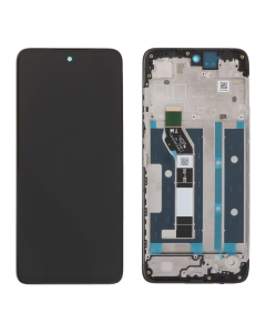 LCD za Motorola Moto G15 + touch screen crni WITH FRAME FULL ORG (CHINA)