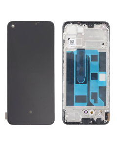LCD za Realme 8 4G + touch screen crni WITH FRAME TFT GLOBAL - E3564