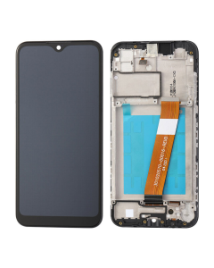 LCD za Samsung A01/ A015 + Touch Screen crni WITH FRAME ORG - E2827