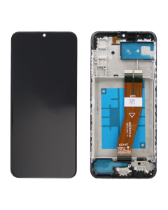 LCD za Samsung A03S/ A037 + Touch Screen crni WITH FRAME F-ORG SP (163 mm) - E3194