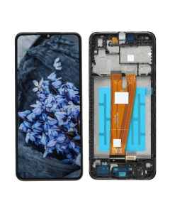 LCD za Samsung A04/ A045 + Touch Screen crni WITH FRAME F-ORG SP - E2094