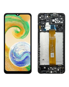 LCD za Samsung A04S/ A047F + Touch Screen crni WITH FRAME F-ORG SP(GH82-29805A) - E2093