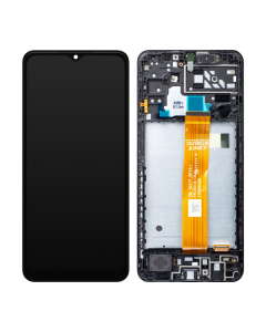 LCD za Samsung A04S/ A047F + Touch Screen crni WITH FRAME FULL ORG (CHINA)(YELLOW FLEX REV 0.1) - E2893