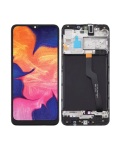 LCD za Samsung A10/ A105F(GH82-20227A) + Touch Screen crni WITH FRAME FULL ORG (China) - E1845