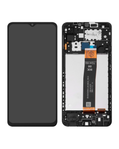 LCD za Samsung A12S/ A127F + Touch Screen crni WITH FRAME F-ORG SP (CRNI BOE FLET)(GH82-26486A) - E2516