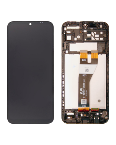 LCD za Samsung A14 5G/ A146B + Touch Screen WITH FRAME crni FULL ORG (CHINA) - E2975