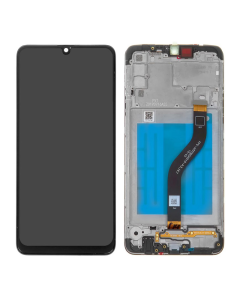 LCD za Samsung A20S/ A207F + Touch Screen crni WITH FRAME Full Org (China) - E2518