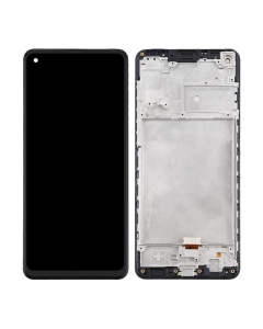 LCD za Samsung A21S/ A217F + Touch Screen crni WITH FRAME FULL ORG (China) - E2639
