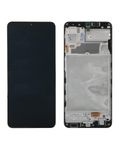 LCD za Samsung A22 4G/ A225F + Touch Screen crni WITH FRAME F-ORG SP - E3578