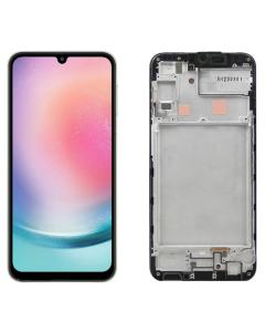 LCD za Samsung A24/ A245F + Touch Screen crni WITH FRAME OLED - E2404