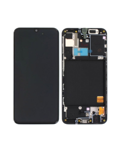 LCD za Samsung A31/ A315F + Touch Screen crni WITH FRAME (OLED) FULL ORG (China) - E667