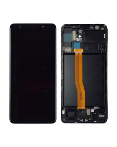 LCD za Samsung A7/ A750F + Touch Screen crni WITH FRAME (OLED) - E1851