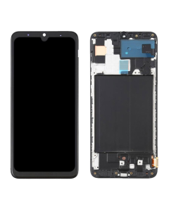 LCD za Samsung A70/ A705F + Touch Screen crni (INCELL) WITH FRAME - E826