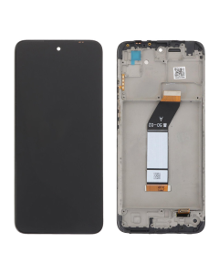 LCD za Xiaomi Redmi 10 2022 (FLET-S) (560001K19S00) + Touch screen crni WITH FRAME FULL ORG (China)