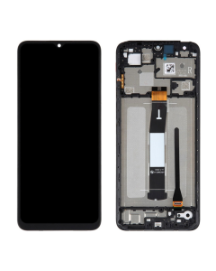 LCD za Xiaomi Redmi 12C + touch screen crni WITH FRAME FULL ORG(China) - E2052