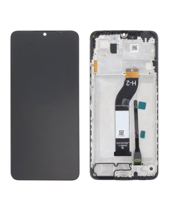 LCD za Xiaomi Redmi 13C 4G + touch screen crni WITH FRAME FULL ORG (China) - E3584
