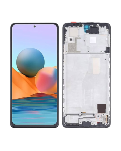 LCD za Xiaomi Redmi Note 10 PRO 4G + touch screen crni WITH FRAME TFT - E2858