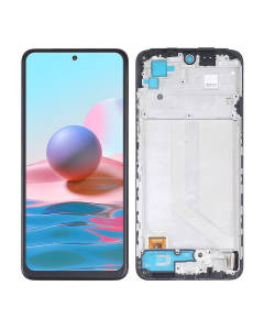 LCD za Xiaomi Redmi Note 10S/ Redmi Note 10 (4G) + touch screen crni WITH FRAME OLED - E2455