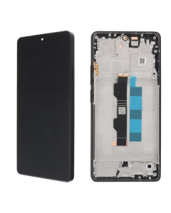 LCD za Xiaomi Redmi Note 13 Pro 4G + touch screen SA OKVIROM crni OLED FULL ORG (China) - E3571