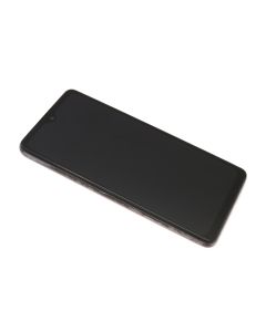 LCD za Samsung A525F/A526B Galaxy A52 4G/5G small size + touchscreen + frame black OLED