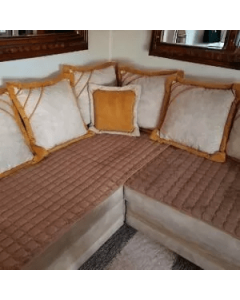 VIKTORIJA Prekrivač za trosed,dvosed i fotelju light coofee, Mega - VLK000477-lightcoffe