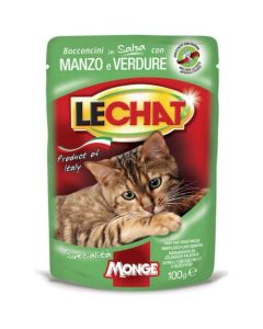 LECHAT Sos za mačke Govedina i povrće 100g - 8009470001359