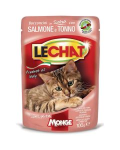 LECHAT Sos za mačke Tuna i losos 100g - 8009470001380