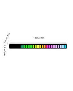 LED Lampa 182mm/ 32 boje Type-C bela - 604978