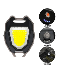 LED lampa privezak, otvarac za flase sa upaljacem, crna - 213528