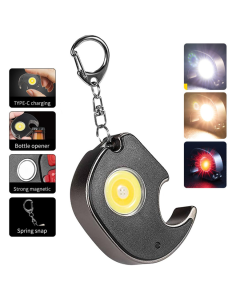 LED lampa privezak slonce, otvarac za flase, siva - 213529