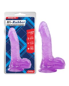 Ljubicasti dildo sa testisima 20cm - CN-711754361