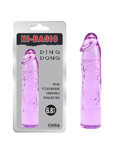 Ljubicasti TPE dildo 18cm - CN-133049353