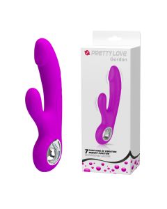 Ljubičasti vibrator sa dodatnom stimulacijom klitorisa Gordon - 014513