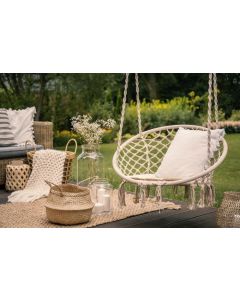 MODERNHOME Viseća stolica za terasu Modern, bela - GW-076 WHITE