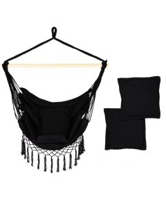 MODERNHOME Viseća stolica Rio, crna - GW-918 BLACK