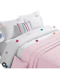 Louca Patisca Posteljina double set box sa prekrivačem svetlo roze - VLK000635-svetlo roz