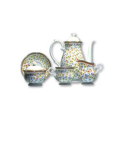 ZEPTER Set za kafu za 6 osoba Flora - LP-306-KA