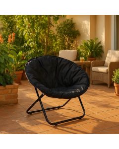 LEMON PLANET Baštenska stolica 80x80x76cm, crna