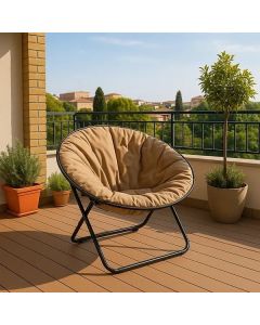 LEMON PLANET Baštenska stolica 80x80x76cm, kapućino