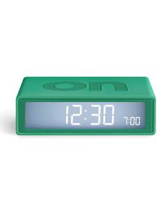 LEXON Reverzibilni sat sa alarmom FLIP+ TRAVEL, zelena - LR151V2