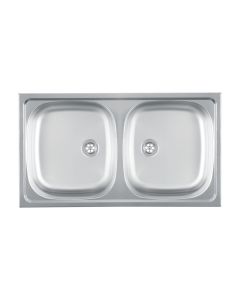 METALAC Sudopera inox dvodelna Luna flex fi 60 - 122688