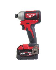 MILWAUKEE Aku. udarni odvijač 1/4” 18V 2x4Ah - M18CBLID-402C - 4933464534