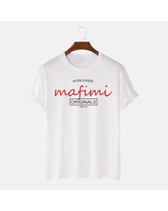 Mafimi Muška majica Worldwide, bela - P-1031L