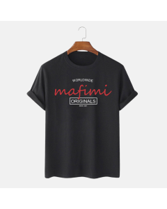 Mafimi Muška majica Worldwide, crna - P-1030L